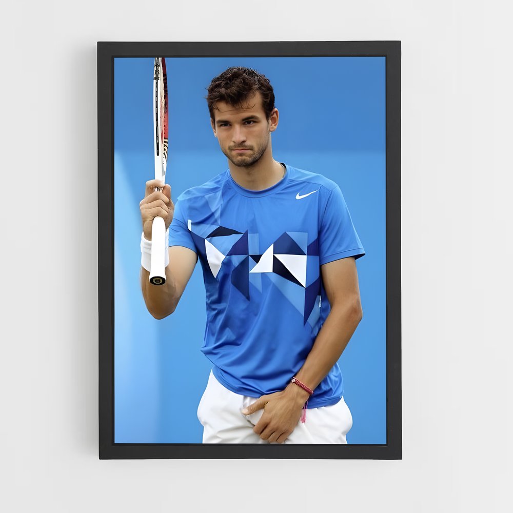 Poster Grigor dimitrov – affiche Tennis (vue 2)